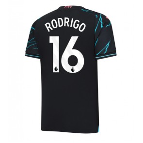 Manchester City Rodri Hernandez #16 Alternativní Dres 2023-24 Krátký Rukáv